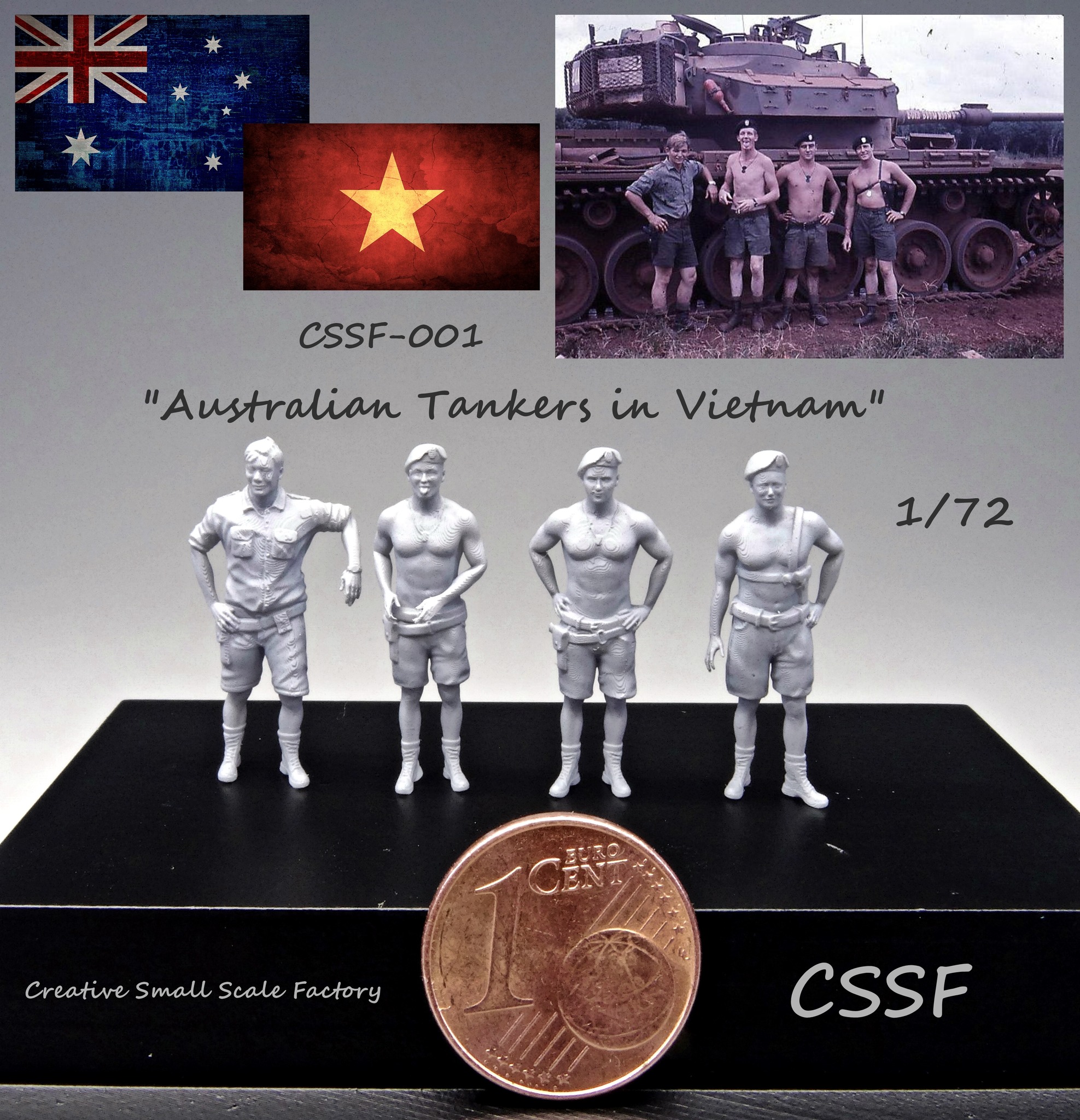 Australian tank crew in Vietnam - Click Image to Close