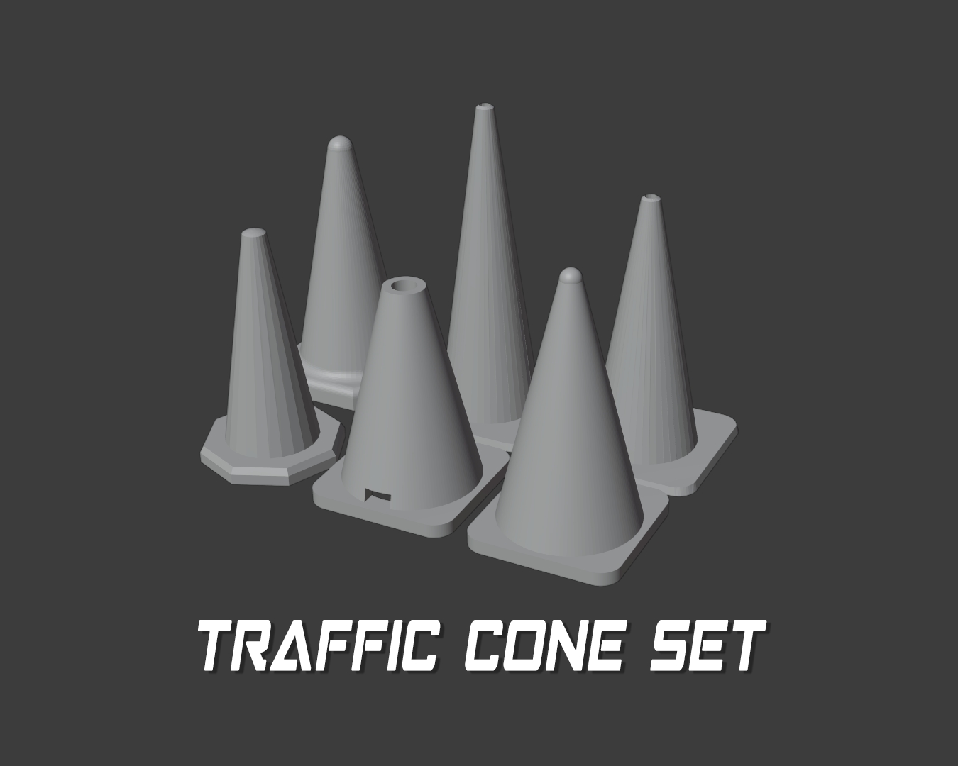Traffic cones (6pc)
