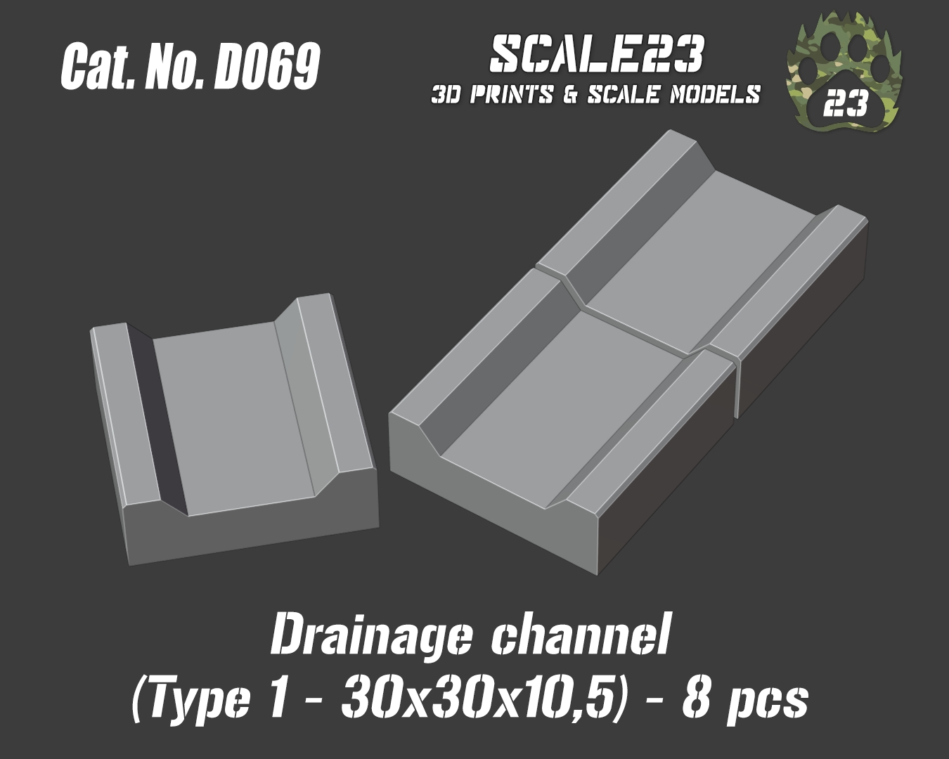 Drainage channel 30x3010,5 (8pc)