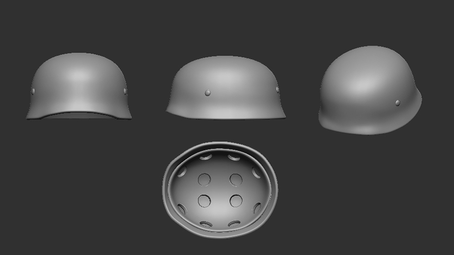 German Fallschirmjäger helmet M38 - detail (10pc)