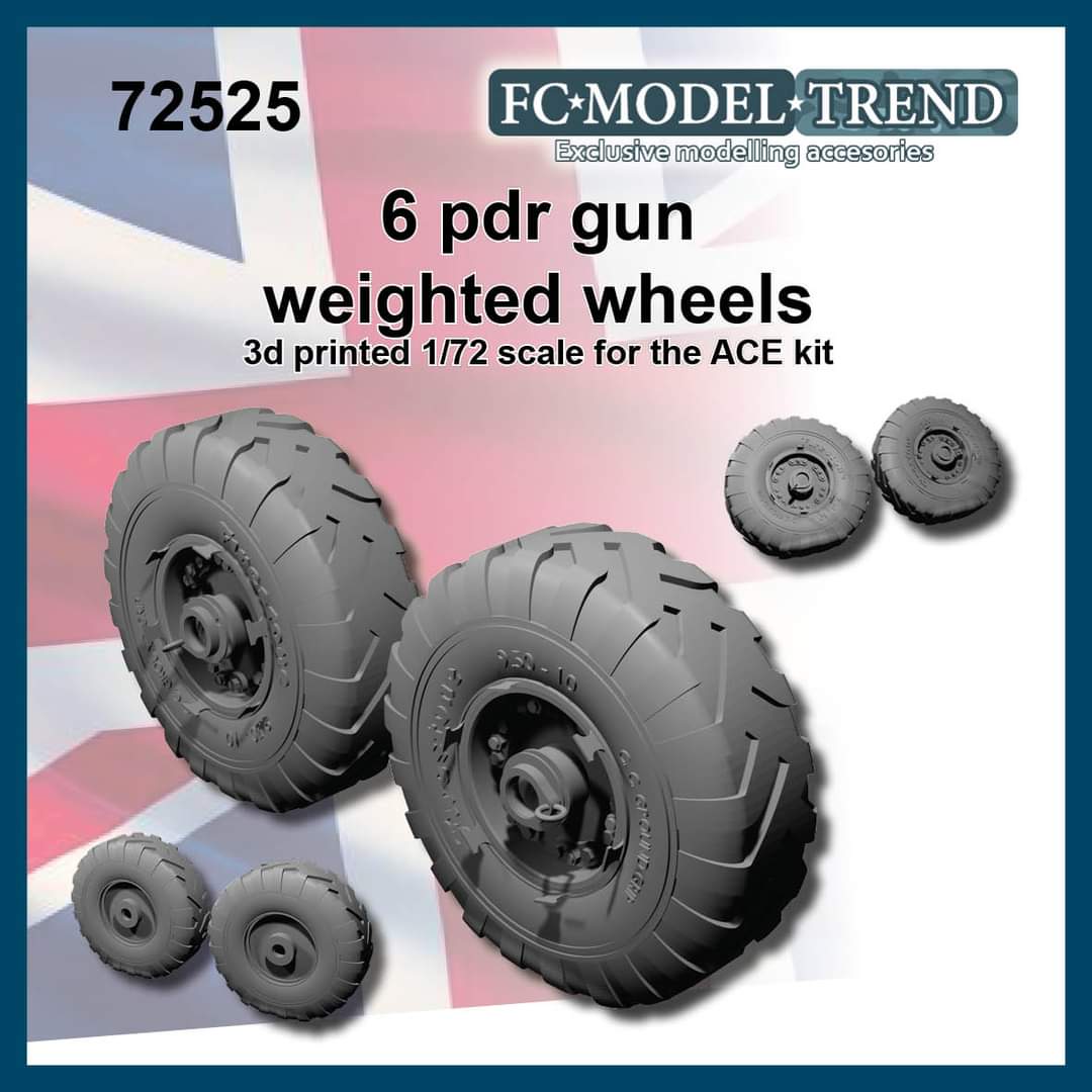 6pdr gun weighted wheels (ACE) - Click Image to Close