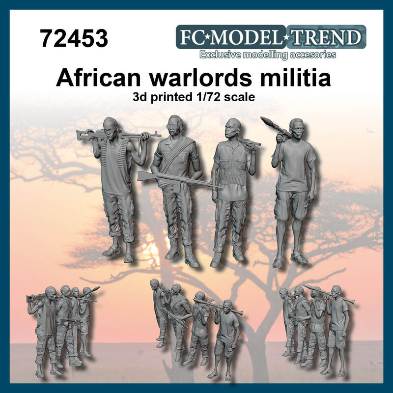 African warlords militia - set 1