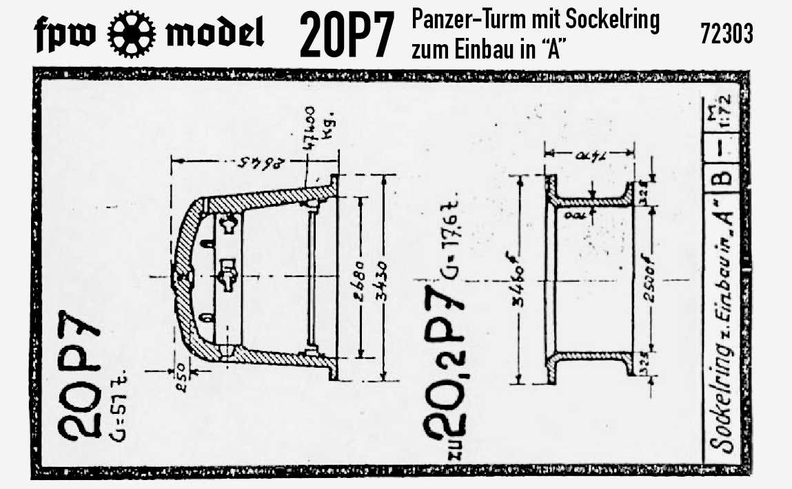 20P7 Sechsschartenturm mit Sockelring "A" - Click Image to Close