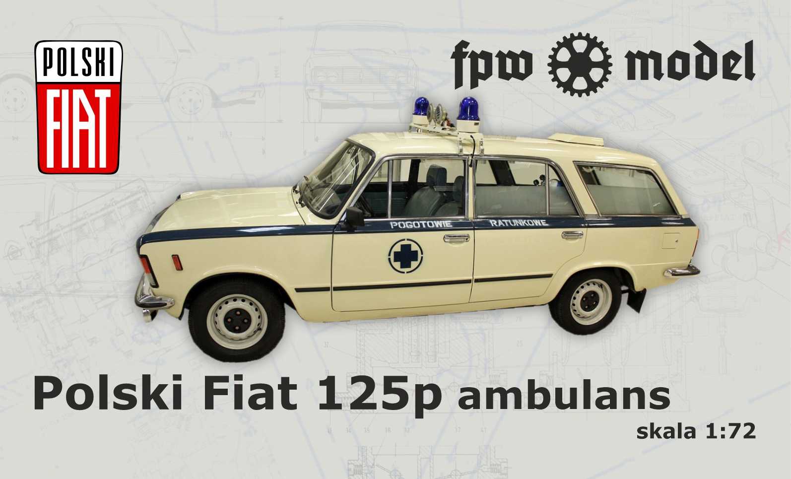 Polski Fiat 125p - kombi "ambulance" - Click Image to Close