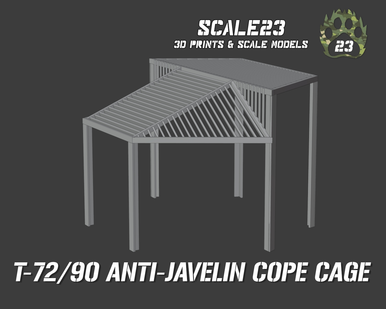 Anti-Javelin Cope Cage for T-72/80/90 - Click Image to Close