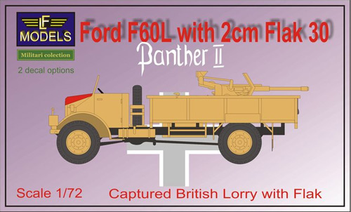 Ford F60L Old Cab with 2cm Flak 30 (captured vehilce) - Click Image to Close