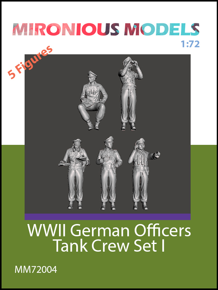WW2 German Tank Crew Officers - Click Image to Close
