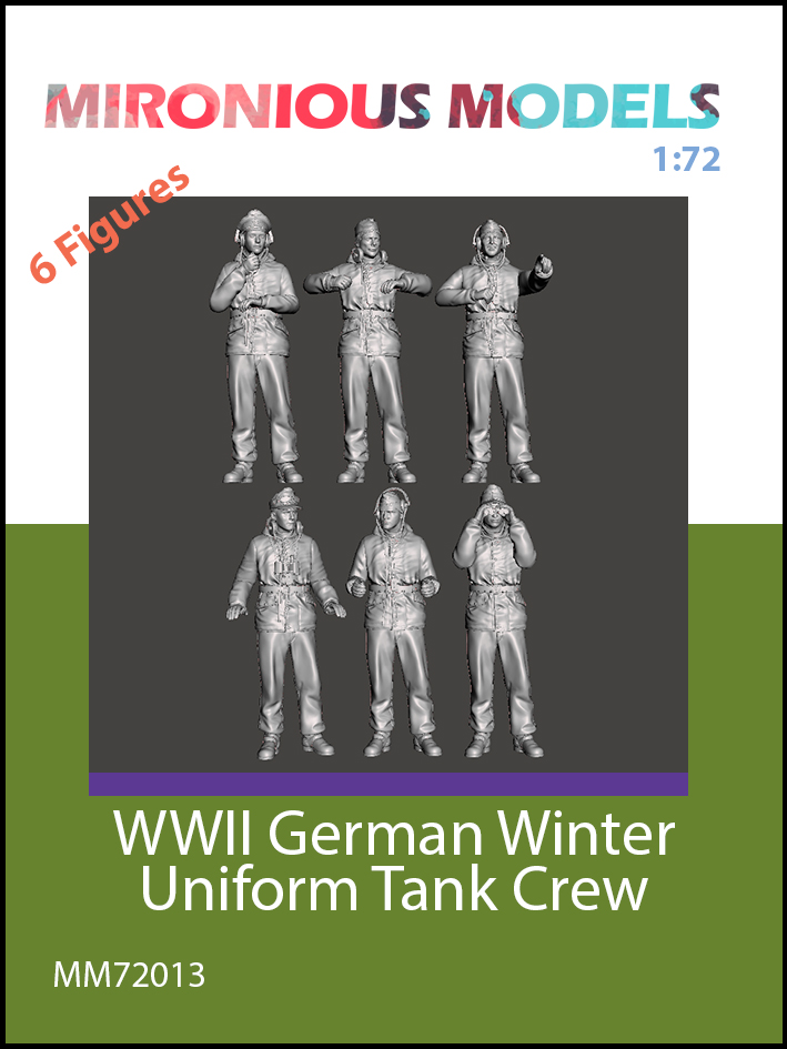 WW2 German Tank Crew in Winter Uniform - set 1 - Click Image to Close