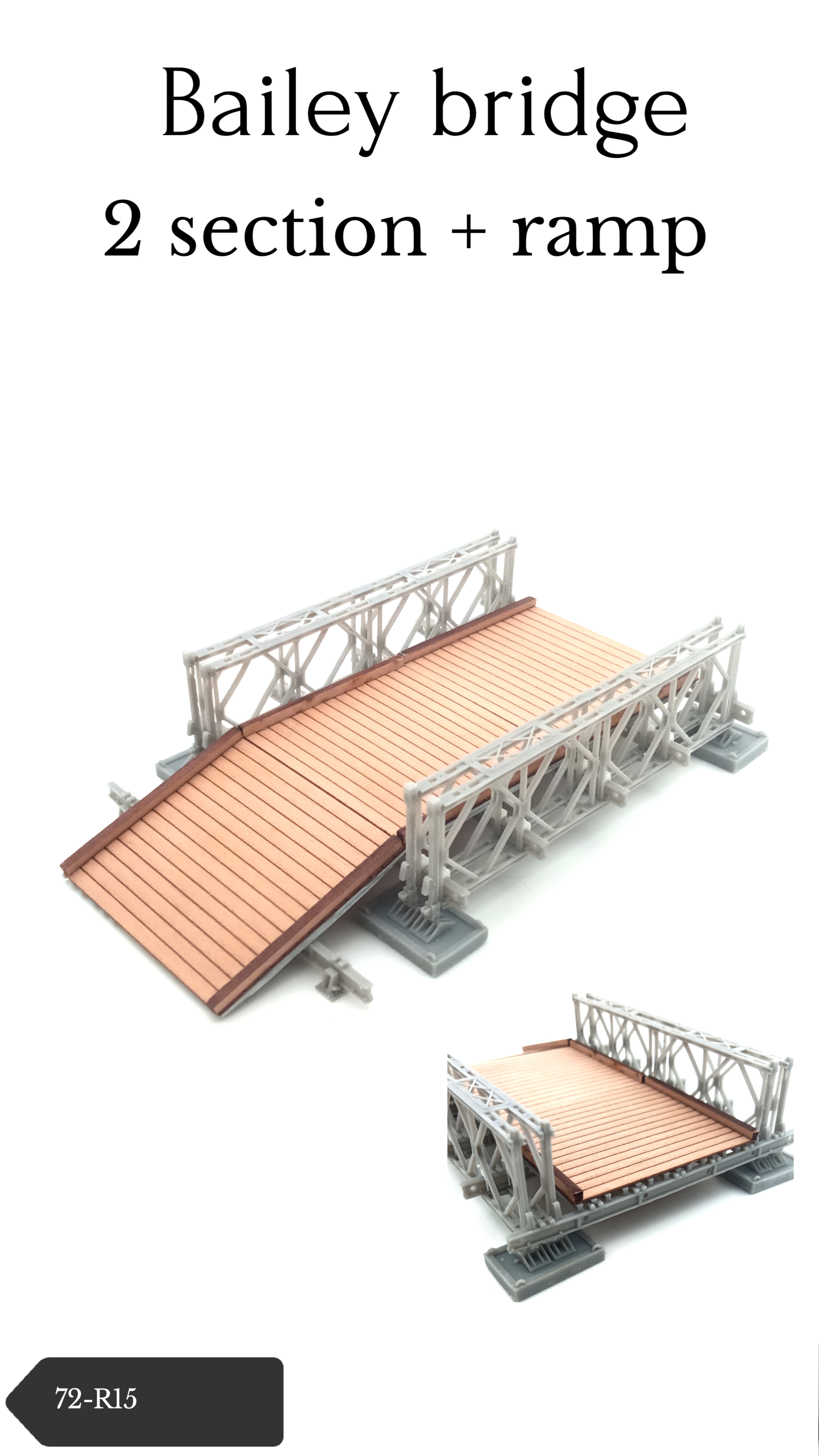Bailey Bridge - 2 sections with ramp - Click Image to Close