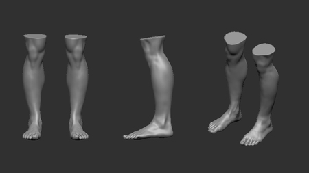Bare legs (6 pairs) - set 1