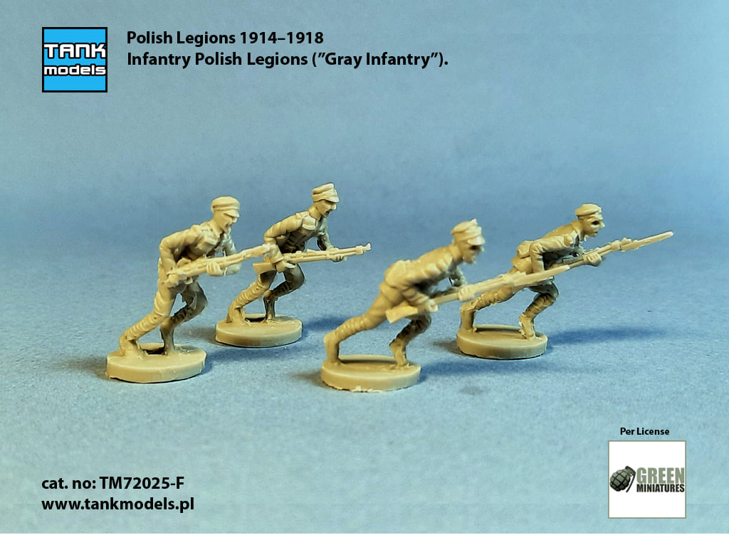 Polish Legions 1914-1918 - infantry in attack - Click Image to Close