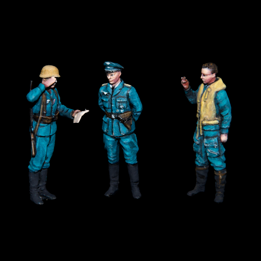 WW2 Luftwaffe officers - Click Image to Close