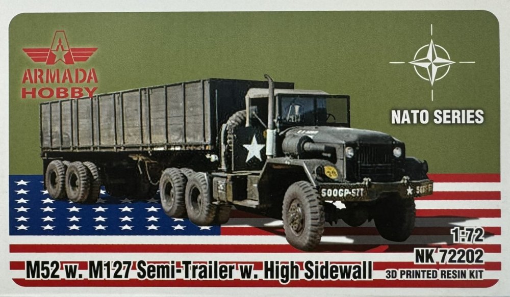 M52 with M127 semi-trailer with high sidewall