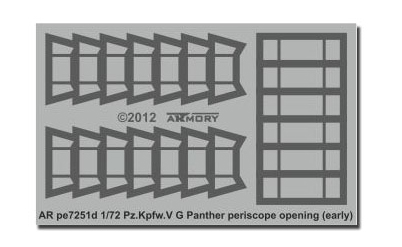 Pz.Kpfw.V G Panther periscope openings (early) - Click Image to Close