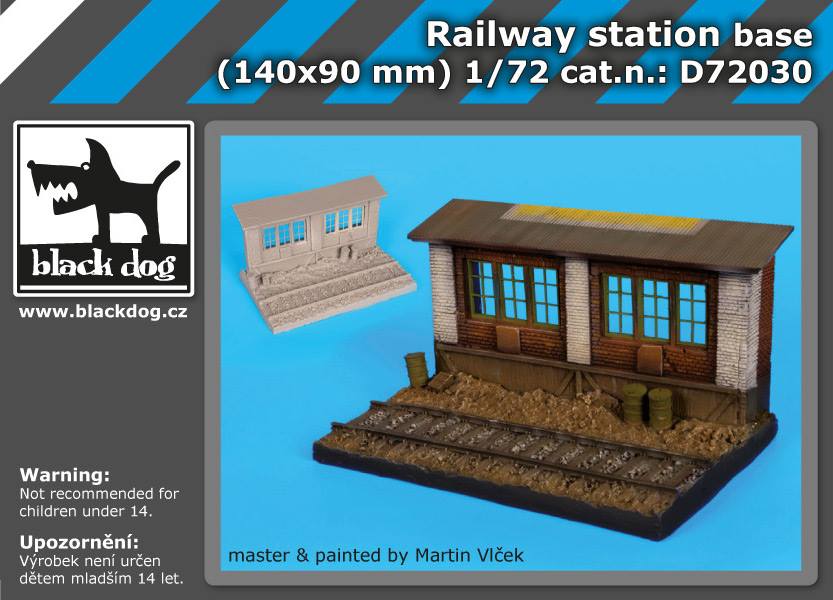 Railway station base (140x90 mm) - Click Image to Close