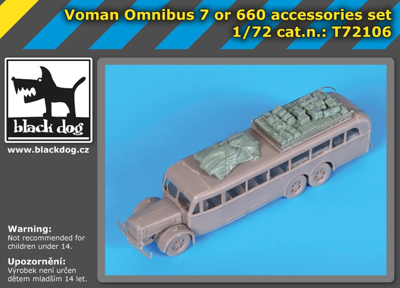 Roden Vomag Omnibus 7 OR 660 German Bus Vehicle 729 Model Kit Scale 1/72