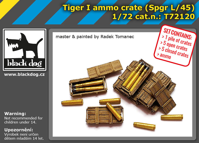 Pz.Kpfw.VI Tiger ammo & crates (Spgr L/45)