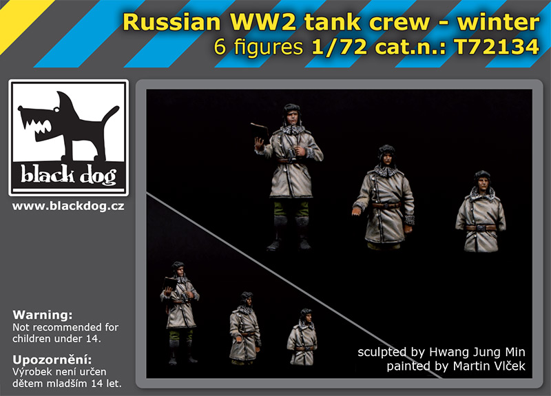 WW2 Russian tank crew - winter (2x3 fig.)