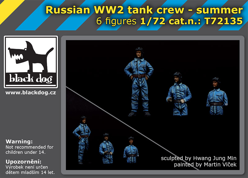 WW2 Russian tank crew (2x3 fig.)