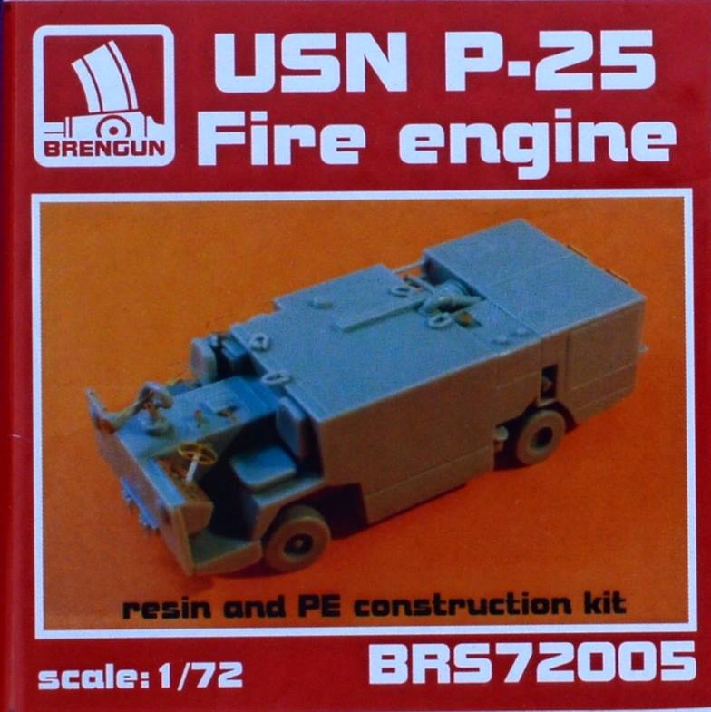 Brengun Models 1/144 U.S NAVY P-25 FIRE ENGINE Resin & Photo Etch Model 