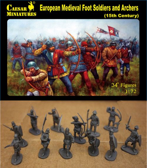 European Medieval Foot Soldiers and Archers -15th Century - Click Image to Close
