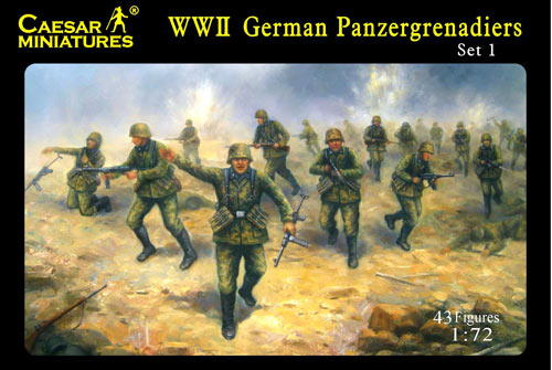 WWII German Panzergrenadiers - set I - Click Image to Close