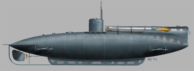 Italian Submarine class A (A1) - Click Image to Close