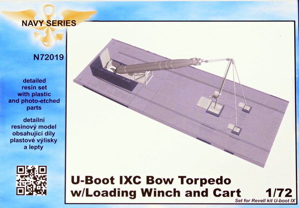 U-Boot typ IXC Bow Torpedo with Loading Winch & Cart (REV) - Click Image to Close