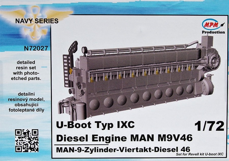 U-Boot typ IXC Diesel Engine MAN M9V46 (REV) - Click Image to Close