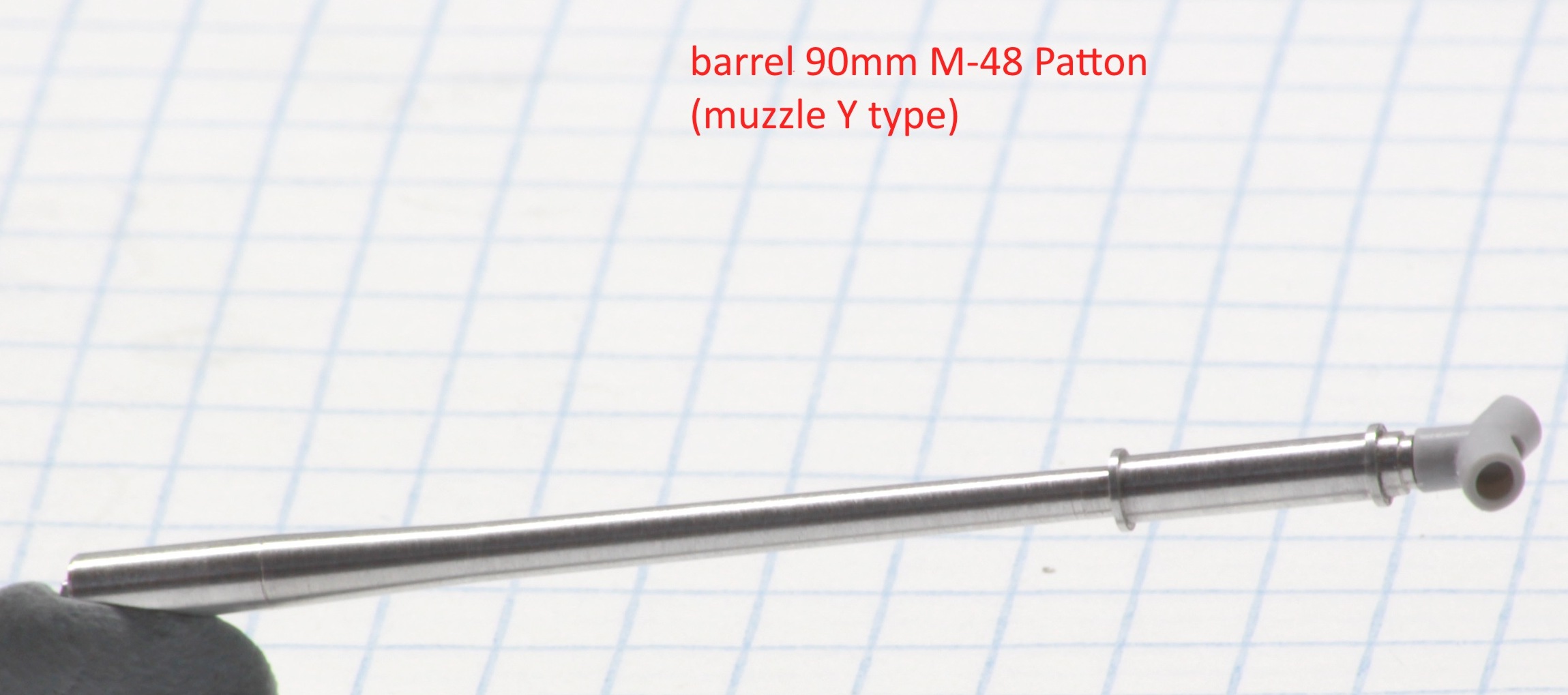 90mm M-48 Patton barrel with Y muzzle