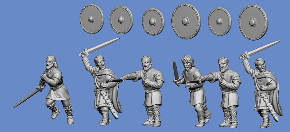 Hastings 1066 - Anglo-Saxon light infantry with sword - Click Image to Close