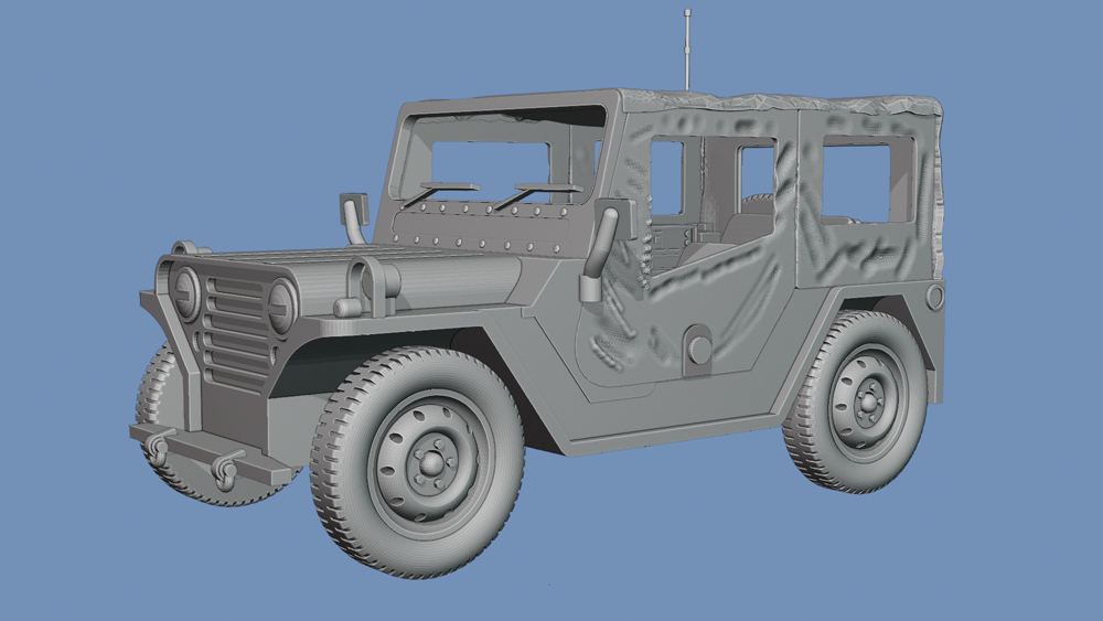 M151 Ford MUTT with winter canvas