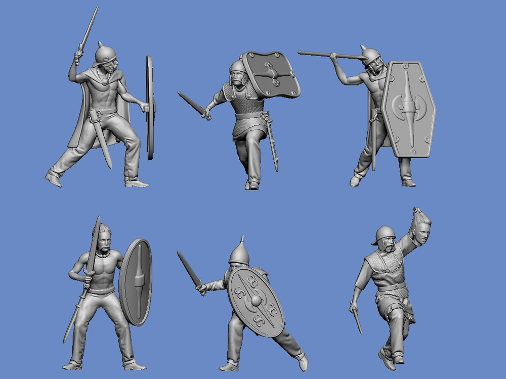 Celtic warriors - fighting - set 2 - Click Image to Close