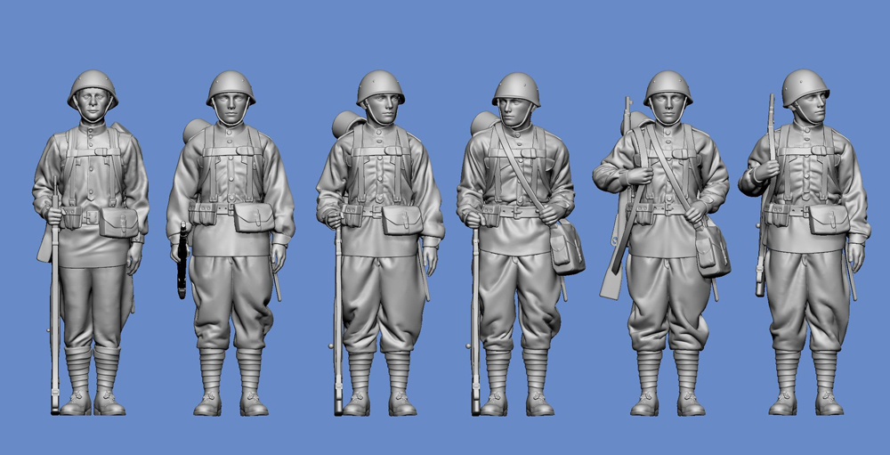 WW2 Soviet infantry - standing