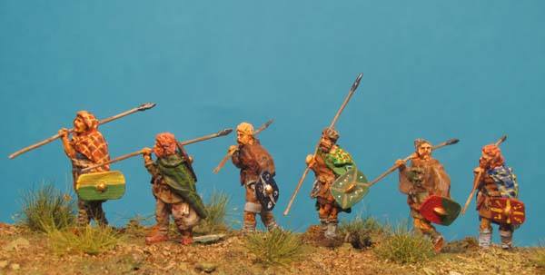 Germanic warriors marching (1.ct. AD) - set 2
