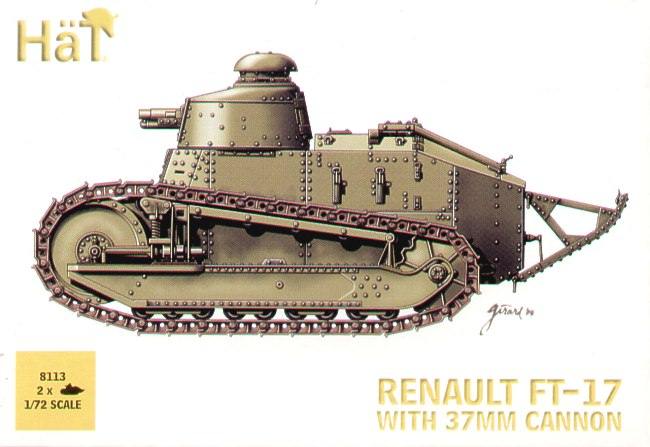 FT-17 Renault with 37mm cannon (2 kits) - Click Image to Close
