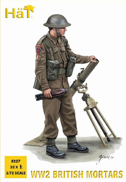 WWII British Mortar Team - Click Image to Close