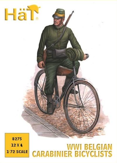 WWI Belgian Carabinier Bicyclists - Click Image to Close
