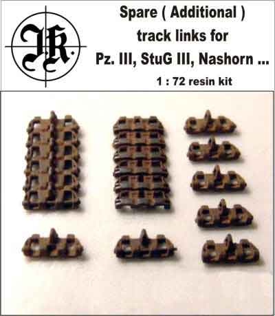 Spare track links - Pz.III,StuG III, Nashorn ... (16pcs.)