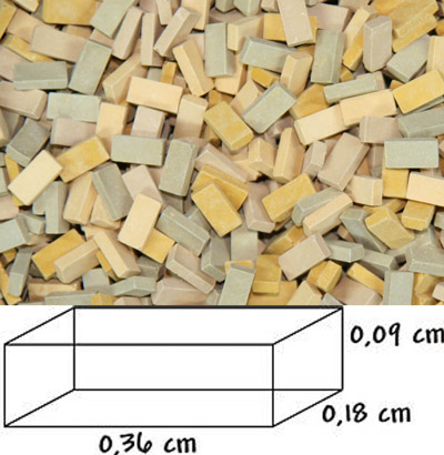 Bricks - beige mix (5000pcs) - Click Image to Close