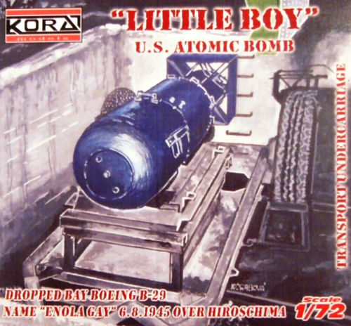 U.S.Atomic bomb 'Little Boy' & transp.undercar.