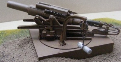 38cm Howitzer M16 carriage 1 in fire position