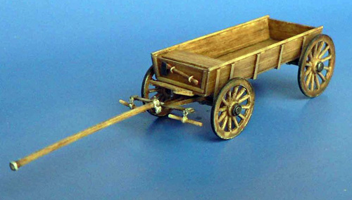 Wooden Cart for two Horses - Click Image to Close
