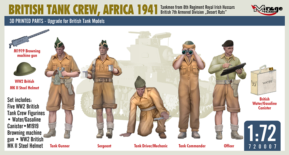 WW2 British tank crew & equipment - Africa - Click Image to Close