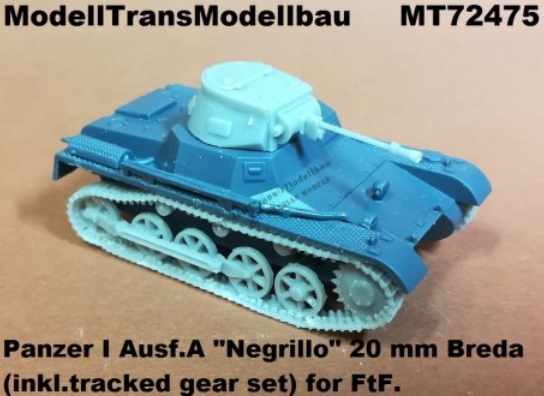 Pz.Kpfw.I Ausf.A "Negrillo" 20mm Breda & tracked gear (FTF)