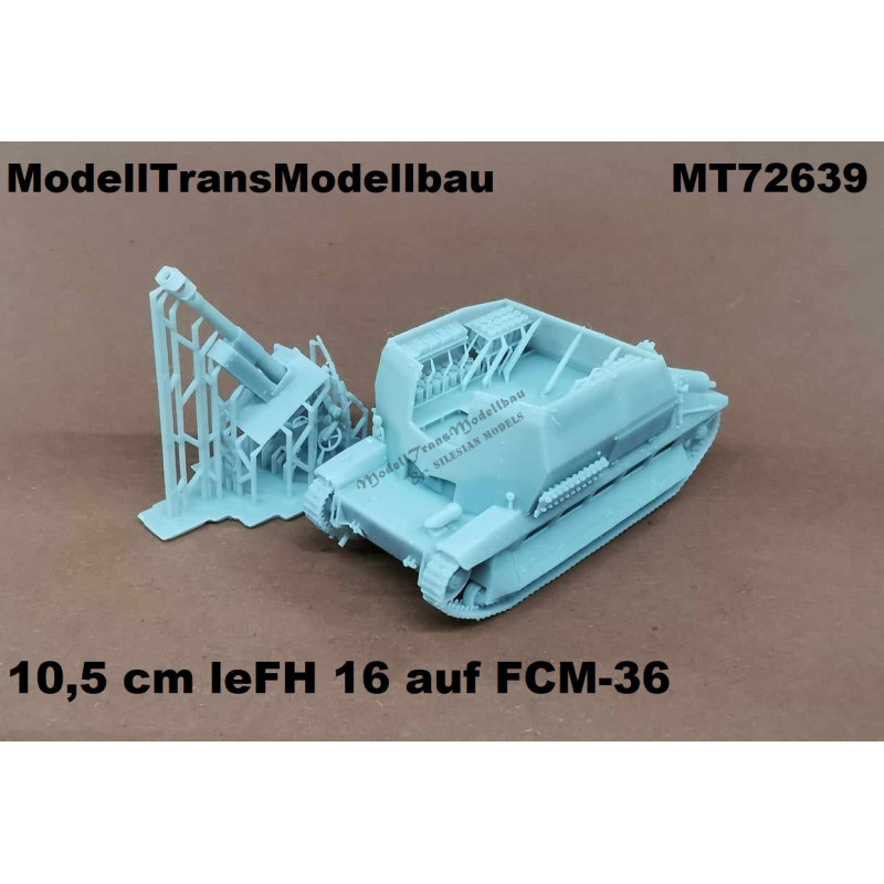 10.5 cm leFH 16 (Sf.) auf Geschtzwagen FCM 36(f) - Click Image to Close