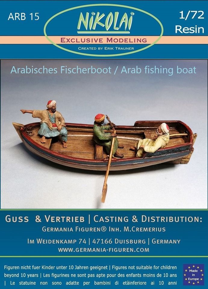 Arabs - fishers on the boat - Click Image to Close