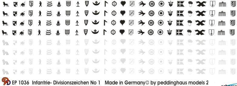 German Infantry Division emblems No.1 - Click Image to Close