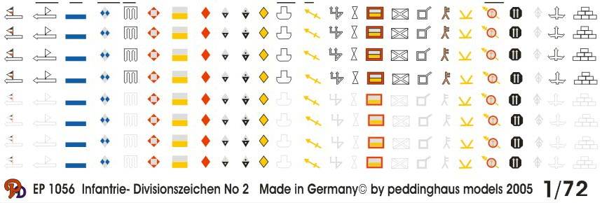 German Infantry Division emblems No.2