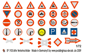 German Old Road Signs - Click Image to Close